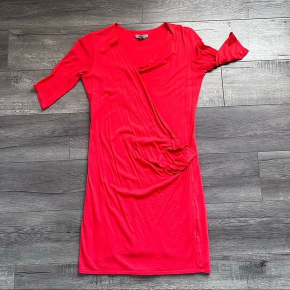 Helmut Cherry Tomato Red Body-con Dress Size Small - Picture 8 of 11